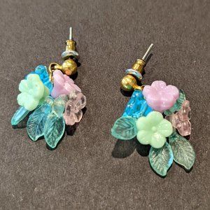 Cute Floral Pastel Dangle Earrings